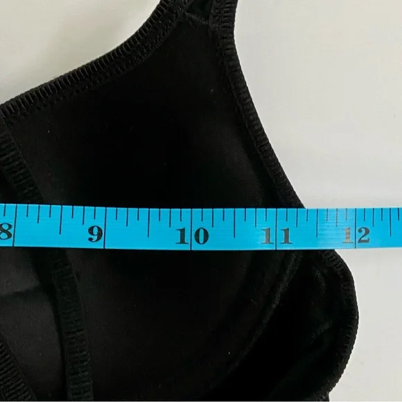 ARDENE Move Padded Bra Black Strappy Unique Silver Chrome Hardware Design - Picture 8 of 11